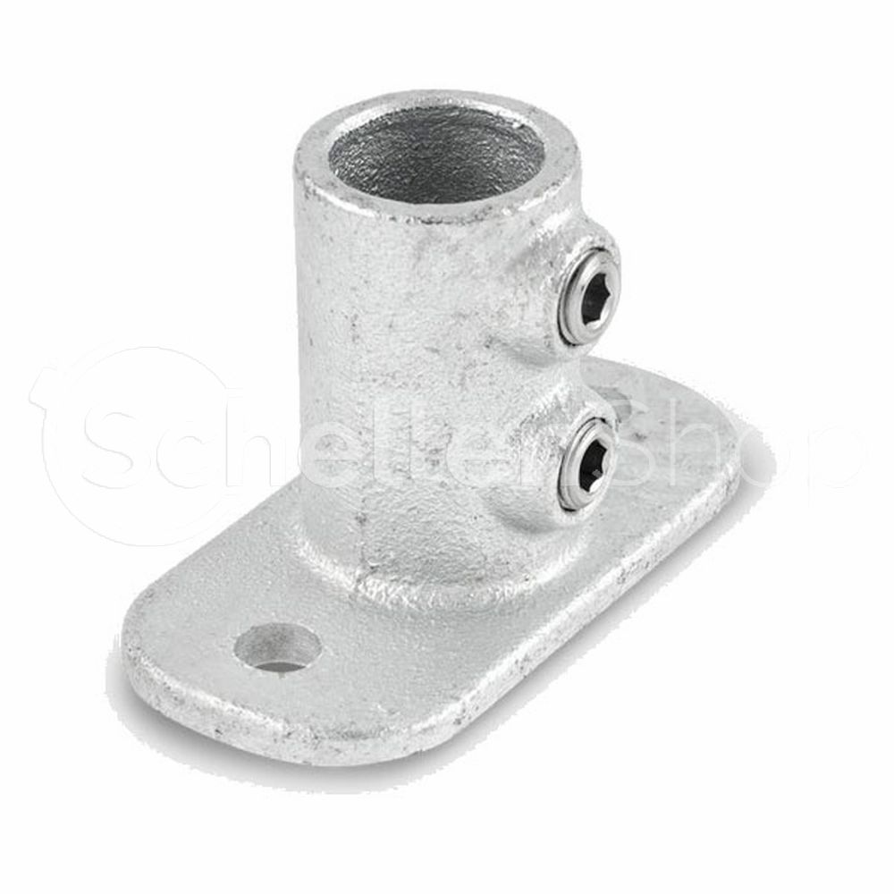 Bodenbefestigung-Typ-132I1HvTFm7mcnwO Rohrverbinder Fußplatte oval  | 90°-Bodenbefestigung | Typ 12