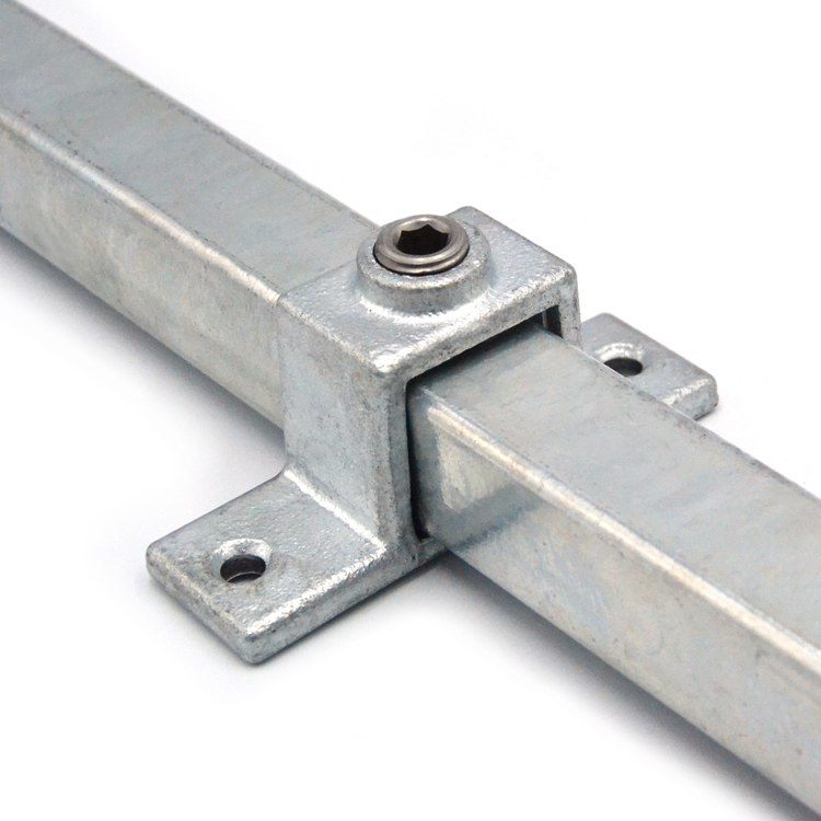 Rohrverbinder Ösenteil mit Doppellasche, quadratisch | 25x25 oder 40x40 - Typ 56s Rohrverbinder Ösenteil mit Doppellasche, quadratisch | 25x25 oder 40x40 - Typ 56s