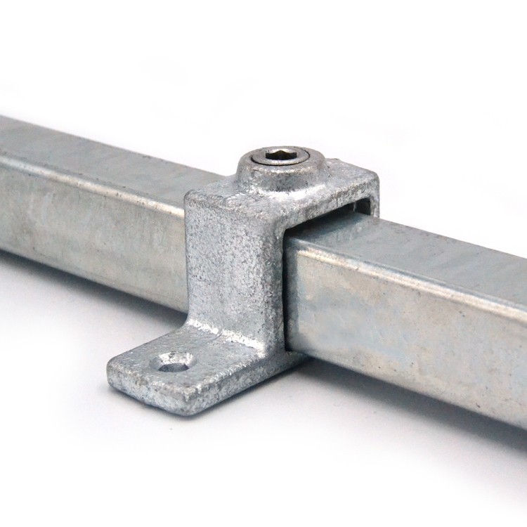 Rohrverbinder Ösenteil mit Einzellasche, quadratisch | 25x25 oder 40x40 - Typ 55S (199F) Rohrverbinder Ösenteil mit Einzellasche, quadratisch | 25x25 oder 40x40 - Typ 55S (199F)