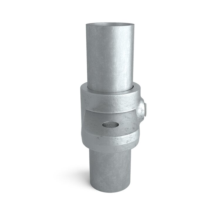 Rohrverbinder Gelenkauge horizontal Typ 37, ein metallischer Rohrverbinder mit Gelenkfunktion