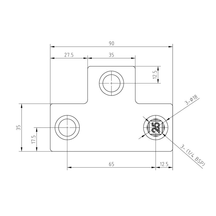 Rohrverbinder T-Stück lang, quadratisch | 25x25 oder 40x40 - Typ 4S Rohrverbinder T-Stück lang, quadratisch | 25x25 oder 40x40 - Typ 4S